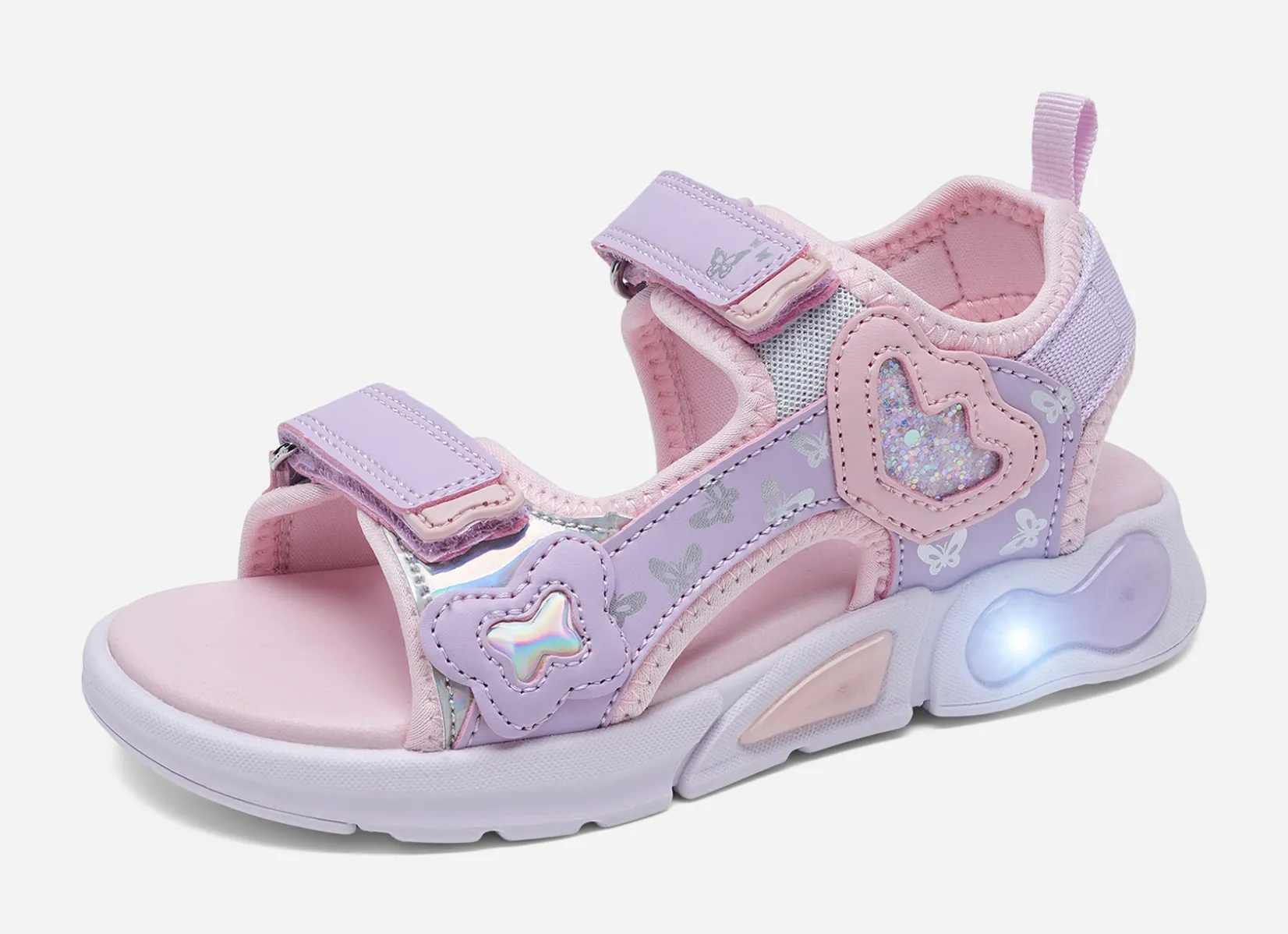 Barn DINSKO Blinkande Barnskor|Sandaler<,Blinkande sandaler