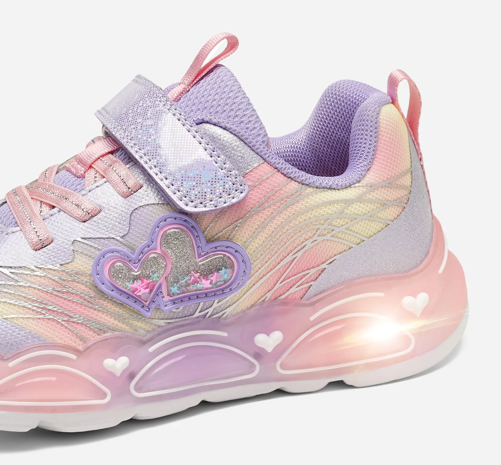 Barn DINSKO Blinkande Barnskor|Sneakers<,Blinkande sneakers