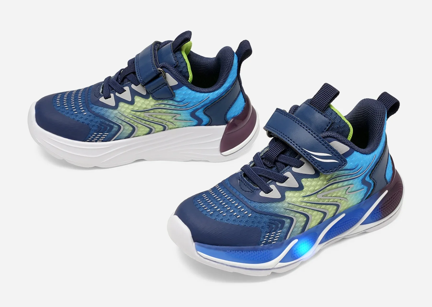 Barn DINSKO Blinkande Barnskor|Sneakers<,Blinkande sneakers
