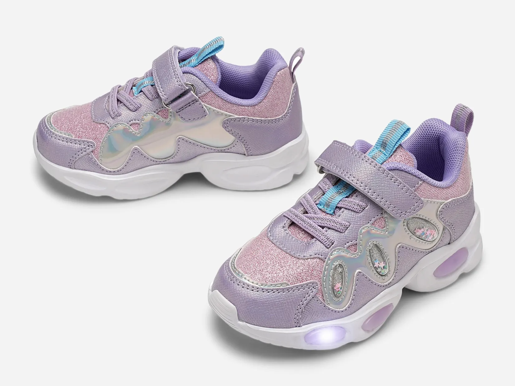 Barn DINSKO Blinkande Barnskor|Sneakers<,Blinkande sneakers
