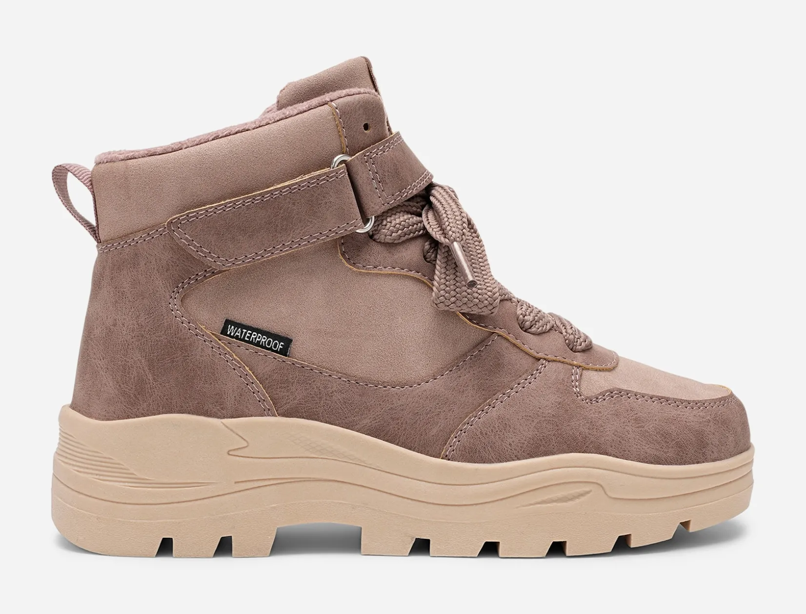Barn DINSKO Vattentäta Barnskor|Boots Och Kängor<,Fleecefodrade höga sneakers waterproof