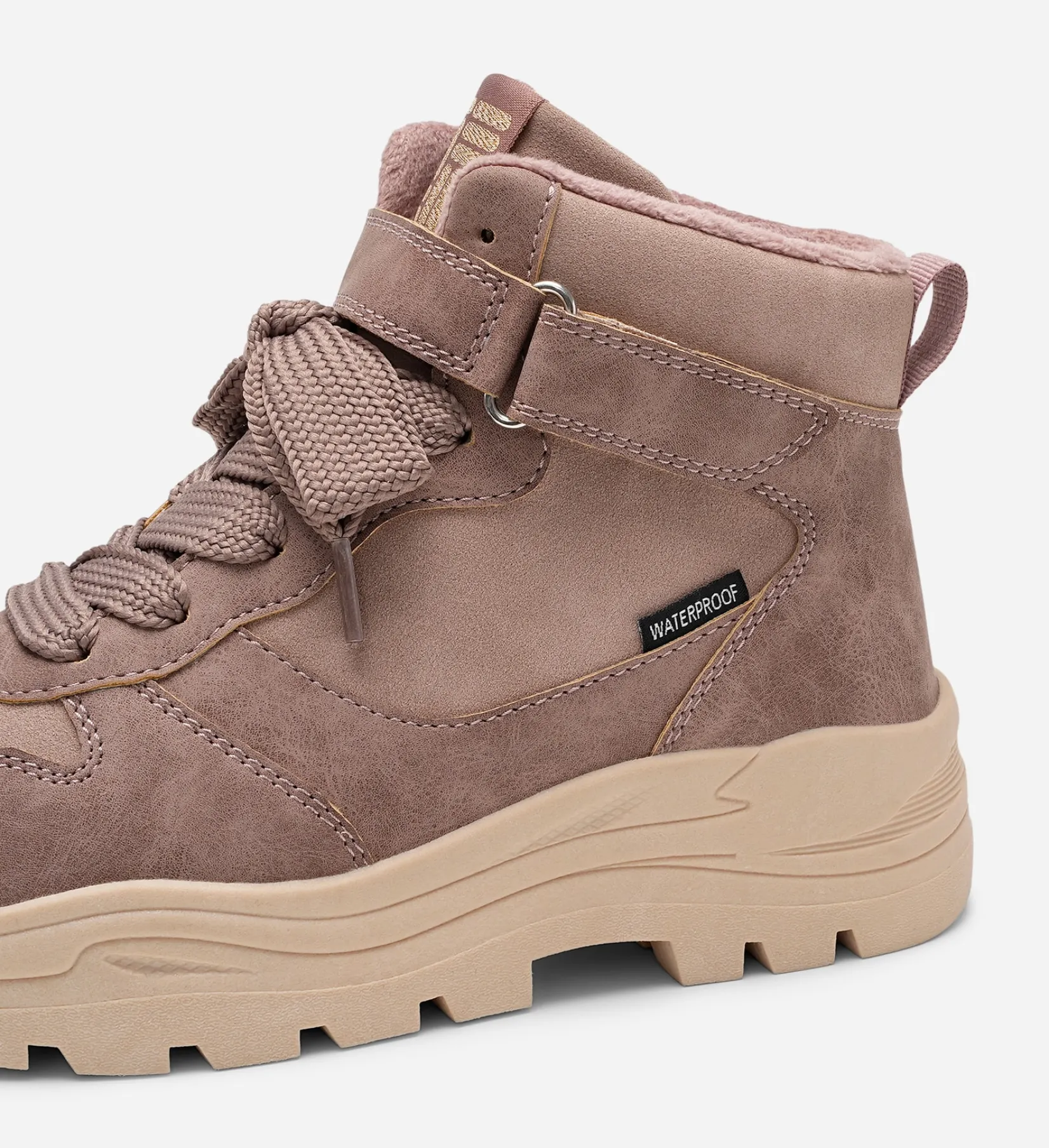 Barn DINSKO Vattentäta Barnskor|Boots Och Kängor<,Fleecefodrade höga sneakers waterproof