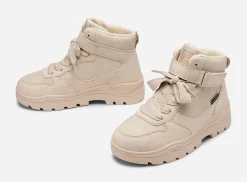 Barn DINSKO Vattentäta Barnskor|Boots Och Kängor<,Fleecefodrade höga sneakers waterproof