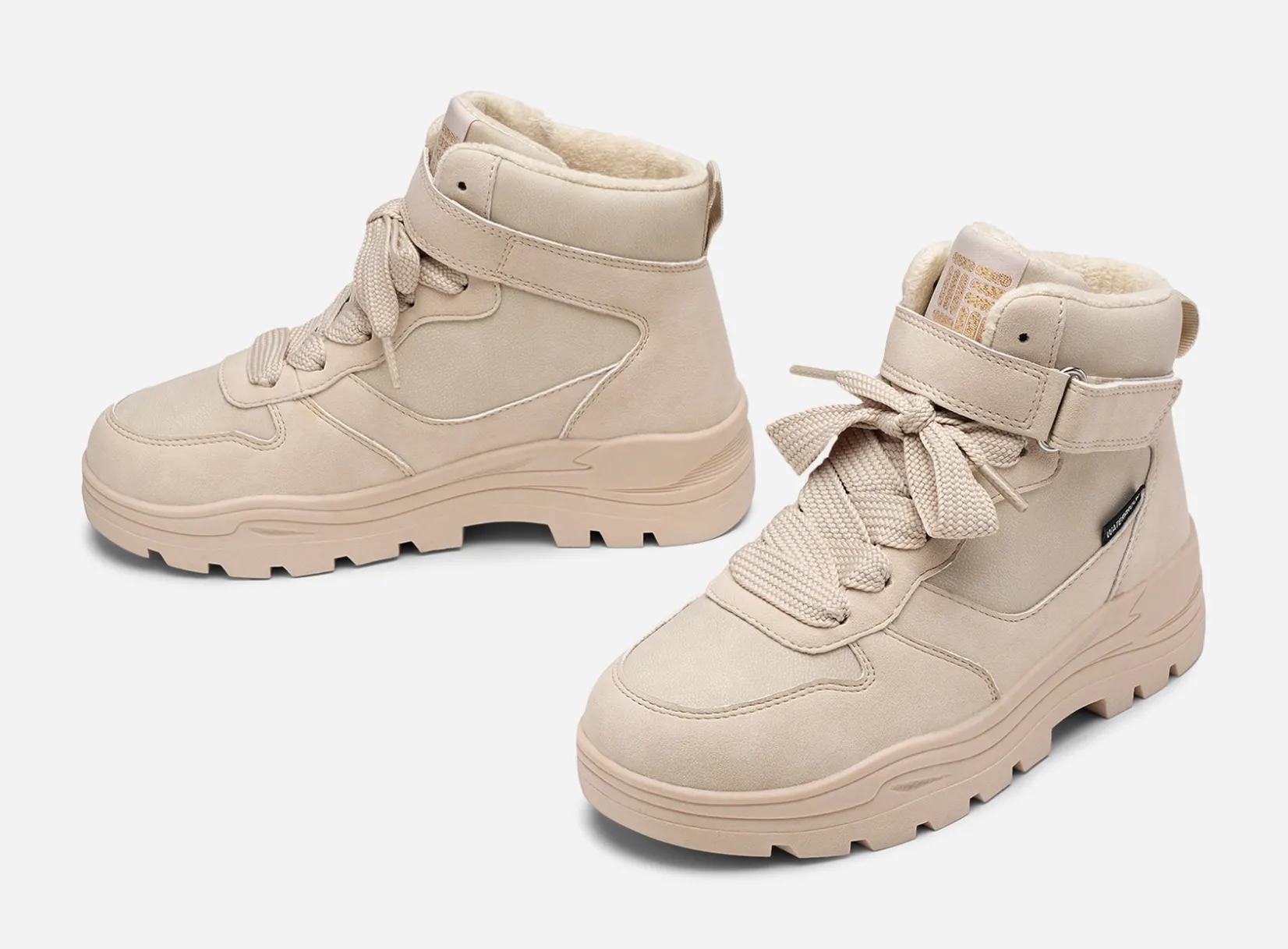 Barn DINSKO Vattentäta Barnskor|Boots Och Kängor<,Fleecefodrade höga sneakers waterproof