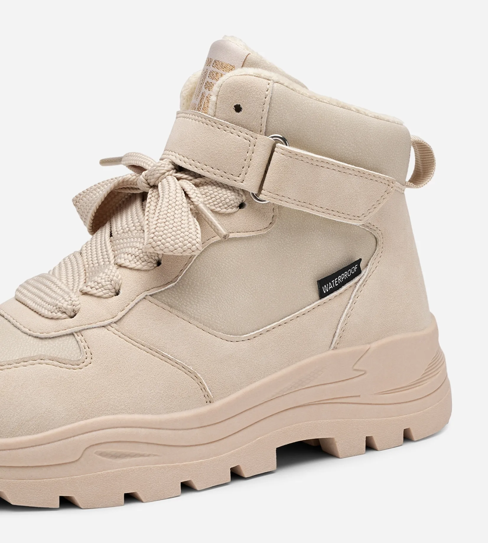 Barn DINSKO Vattentäta Barnskor|Boots Och Kängor<,Fleecefodrade höga sneakers waterproof