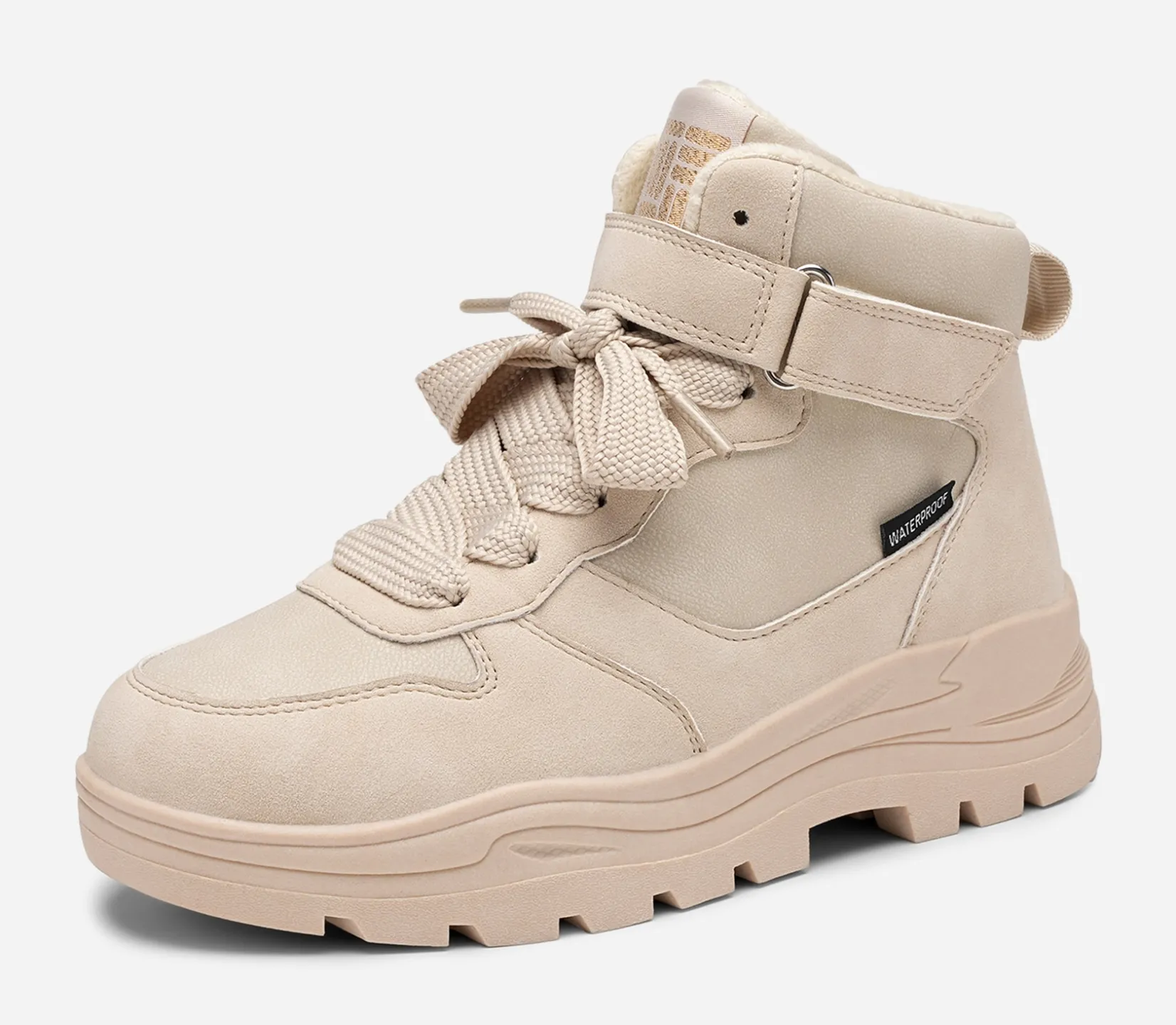 Barn DINSKO Vattentäta Barnskor|Boots Och Kängor<,Fleecefodrade höga sneakers waterproof