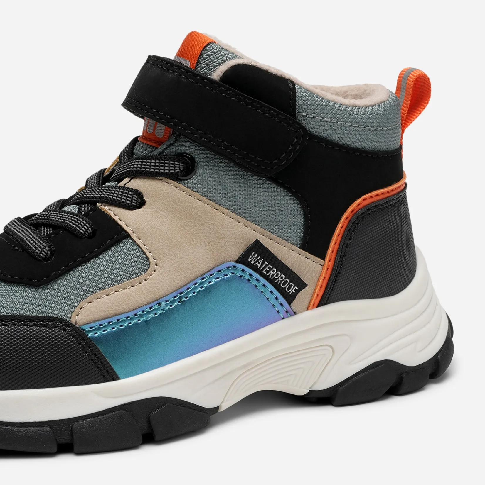 Barn DINSKO Vattentäta Barnskor|Sneakers<,Fleecefodrade höga sneakers waterproof