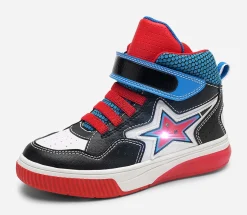 Barn DINSKO Blinkande Barnskor|Sneakers<,Höga sneakers med blinkande sula