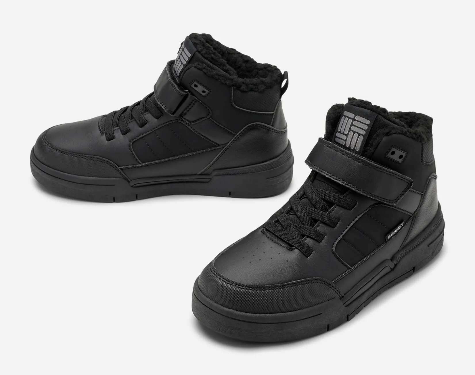 Barn DINSKO Vattentäta Barnskor|Boots Och Kängor<,Varmfodrade höga sneakers waterproof