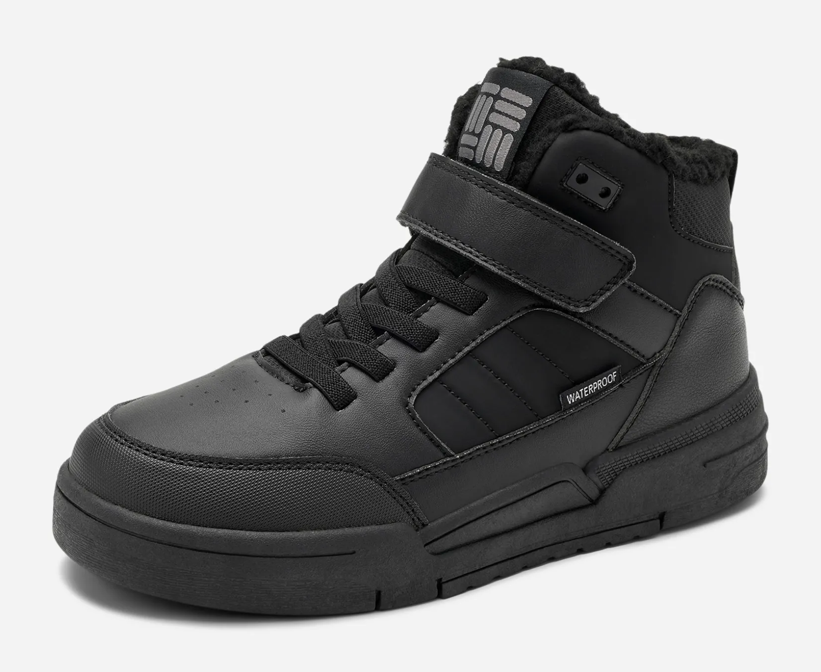 Barn DINSKO Vattentäta Barnskor|Boots Och Kängor<,Varmfodrade höga sneakers waterproof