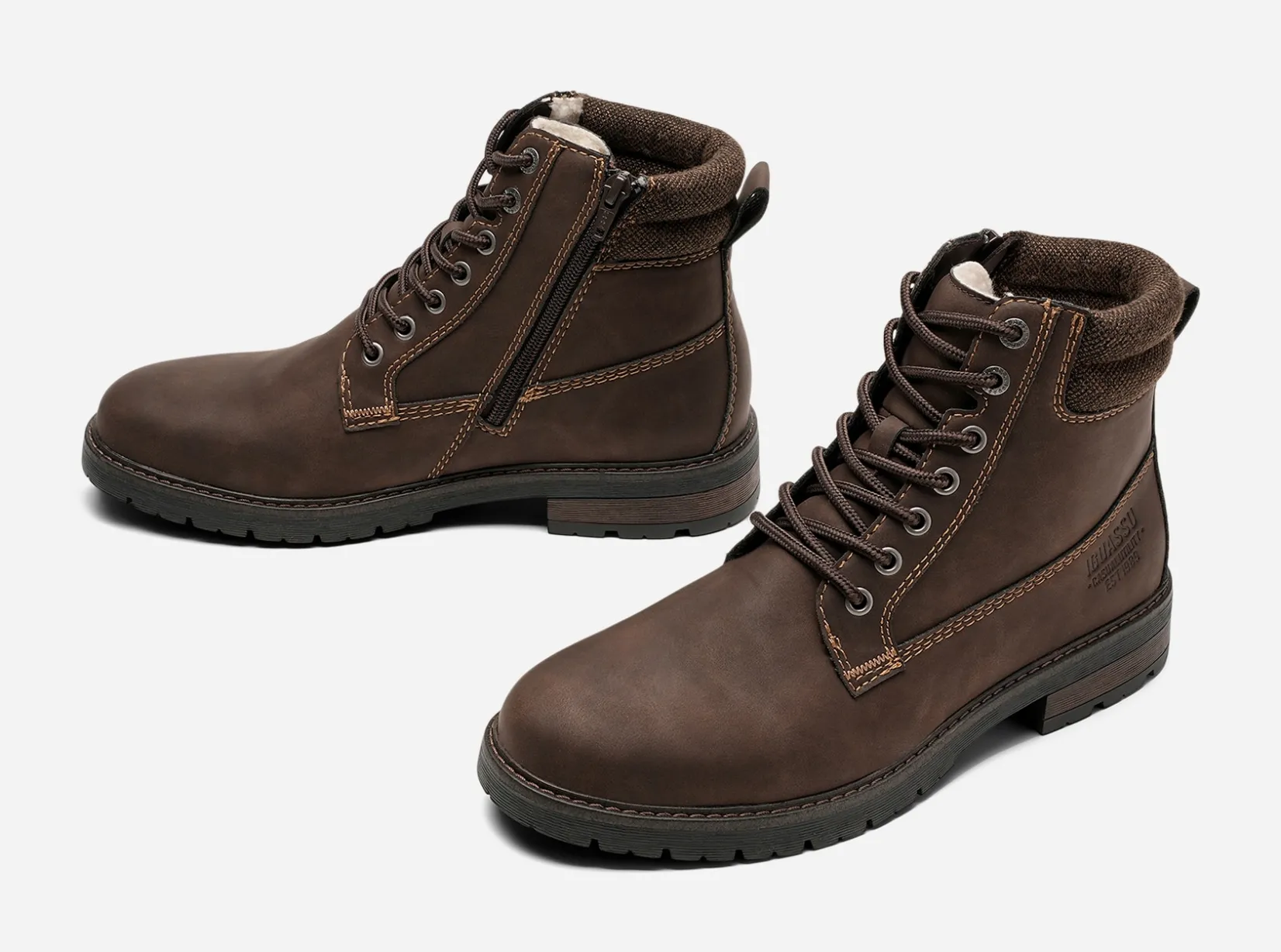 IGUASSU Boots Och Kängor|Vinterskor<,Varmfodrade kängor med dragkedja
