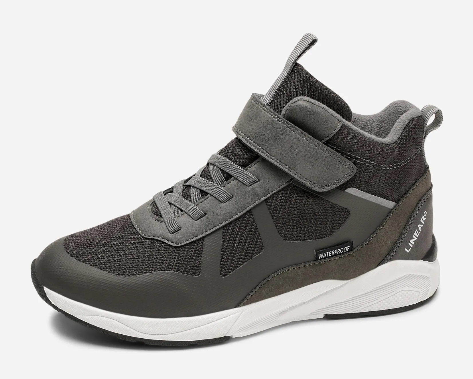Barn LINEAR Vattentäta Barnskor|Sneakers<,Fleecefodrade höga sneakers waterproof