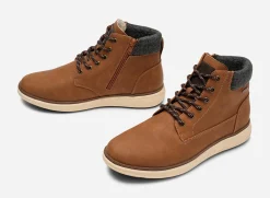 LINEAR Boots Och Kängor|Vinterskor<,Varmfodrade boots med snörning