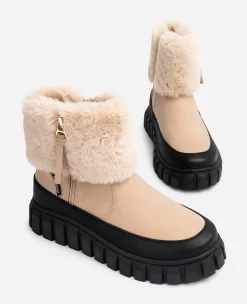 Barn LINEAR Boots Och Kängor|Vinterskor<,Varmfodrade boots med dragkedja