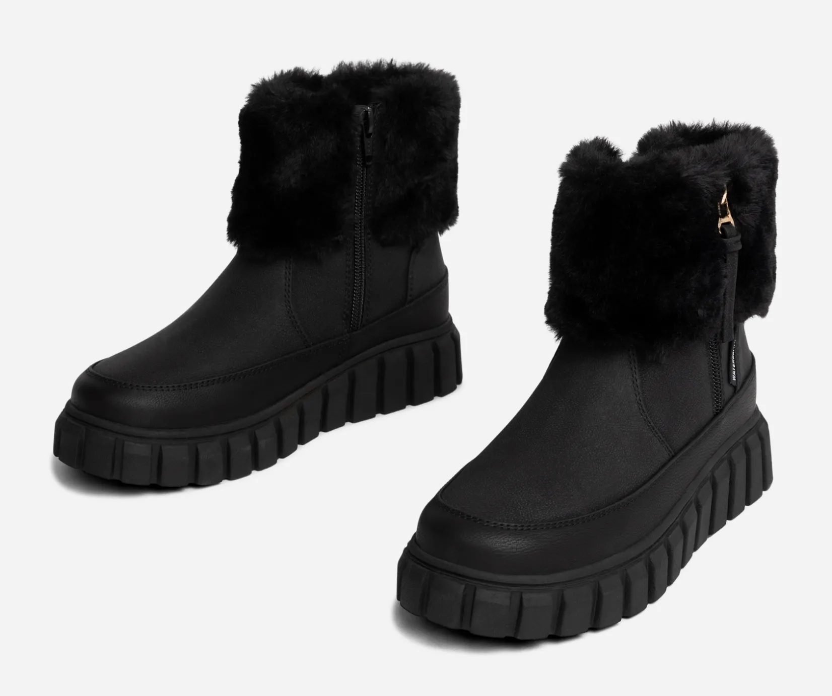 Barn LINEAR Boots Och Kängor|Vinterskor<,Varmfodrade boots med dragkedja