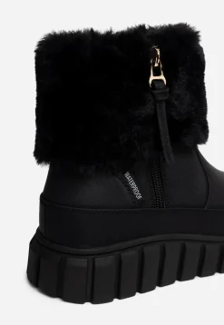 Barn LINEAR Boots Och Kängor|Vinterskor<,Varmfodrade boots med dragkedja
