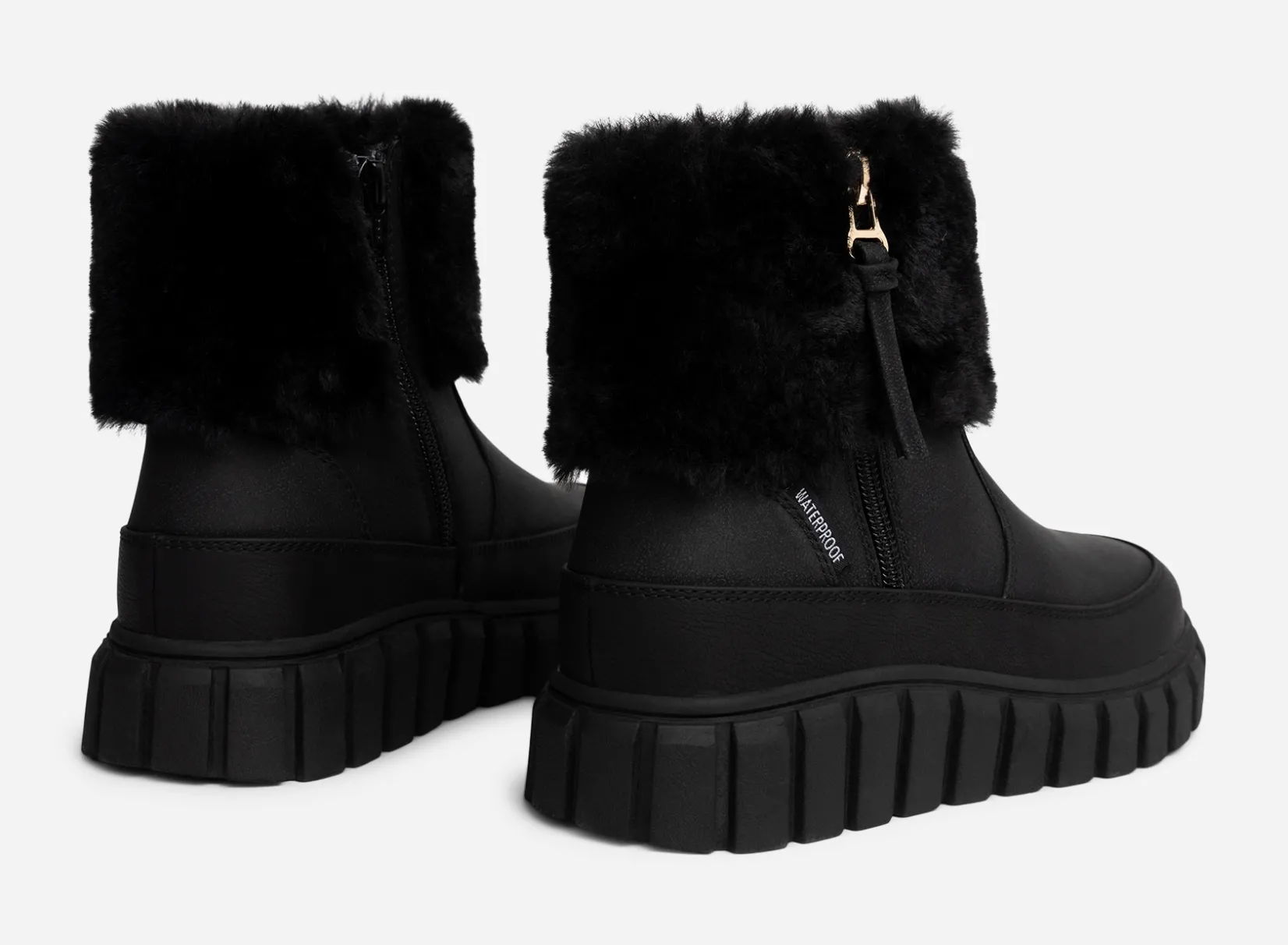 Barn LINEAR Boots Och Kängor|Vinterskor<,Varmfodrade boots med dragkedja