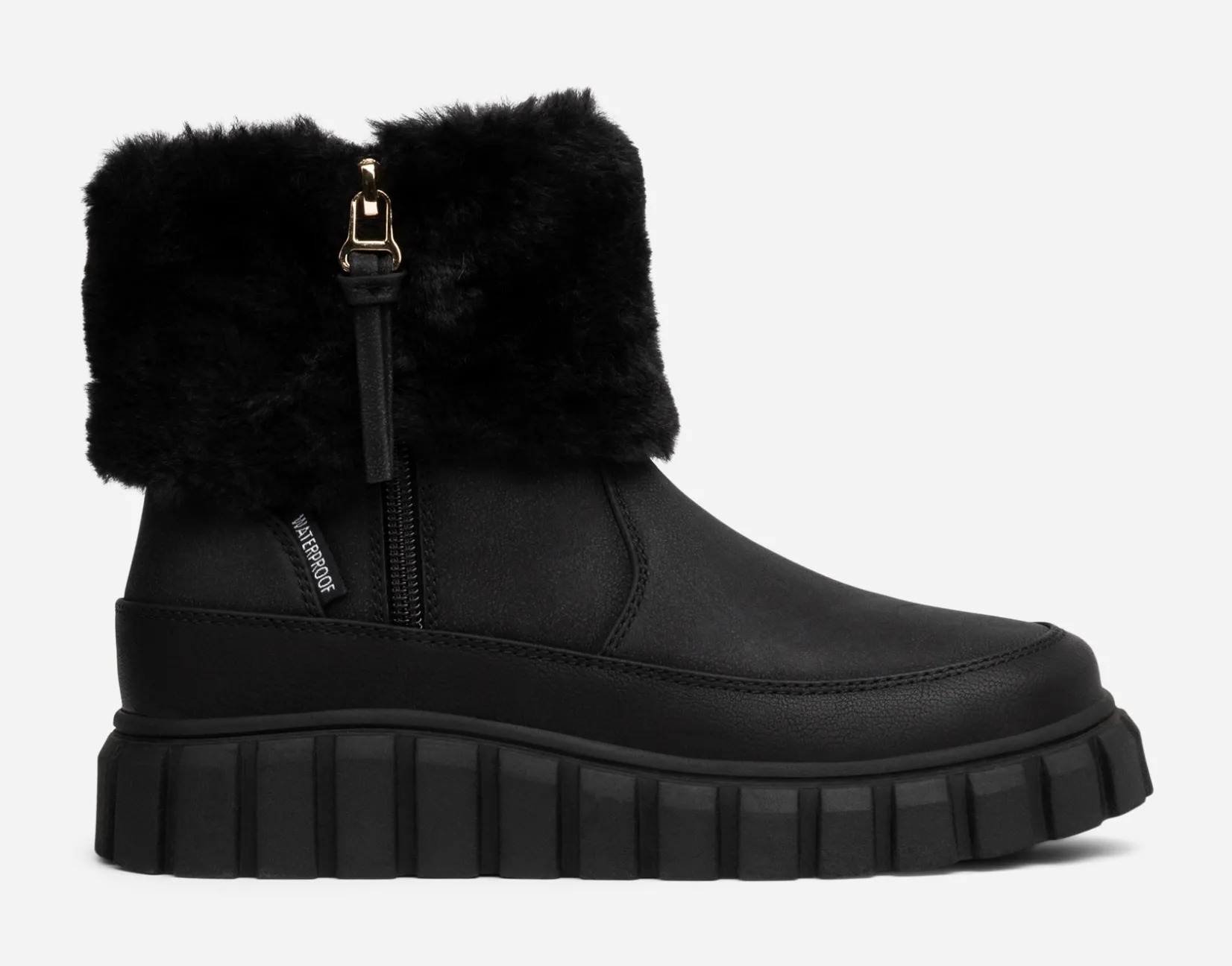 Barn LINEAR Boots Och Kängor|Vinterskor<,Varmfodrade boots med dragkedja