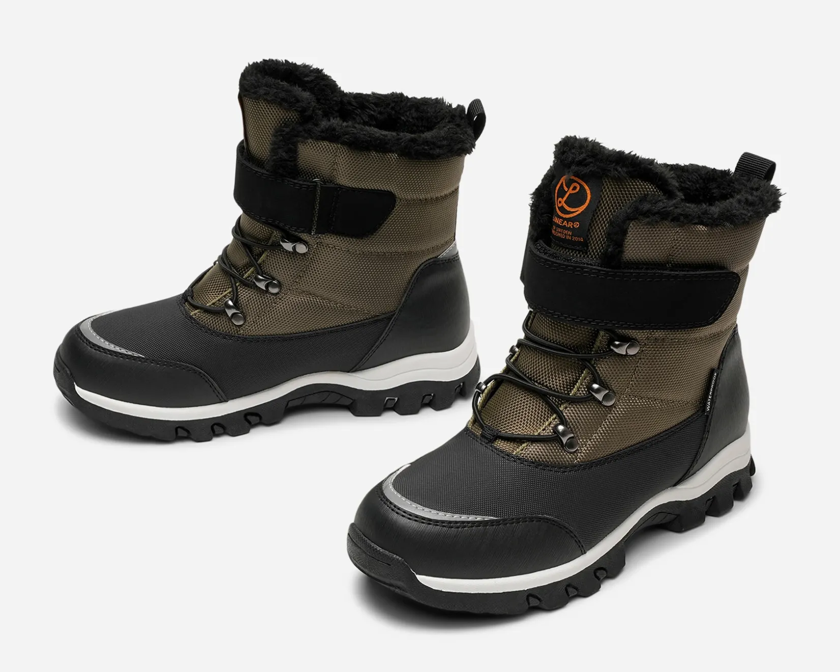 Barn LINEAR Vattentäta Barnskor|Boots Och Kängor<,Varmfodrade kängor waterproof