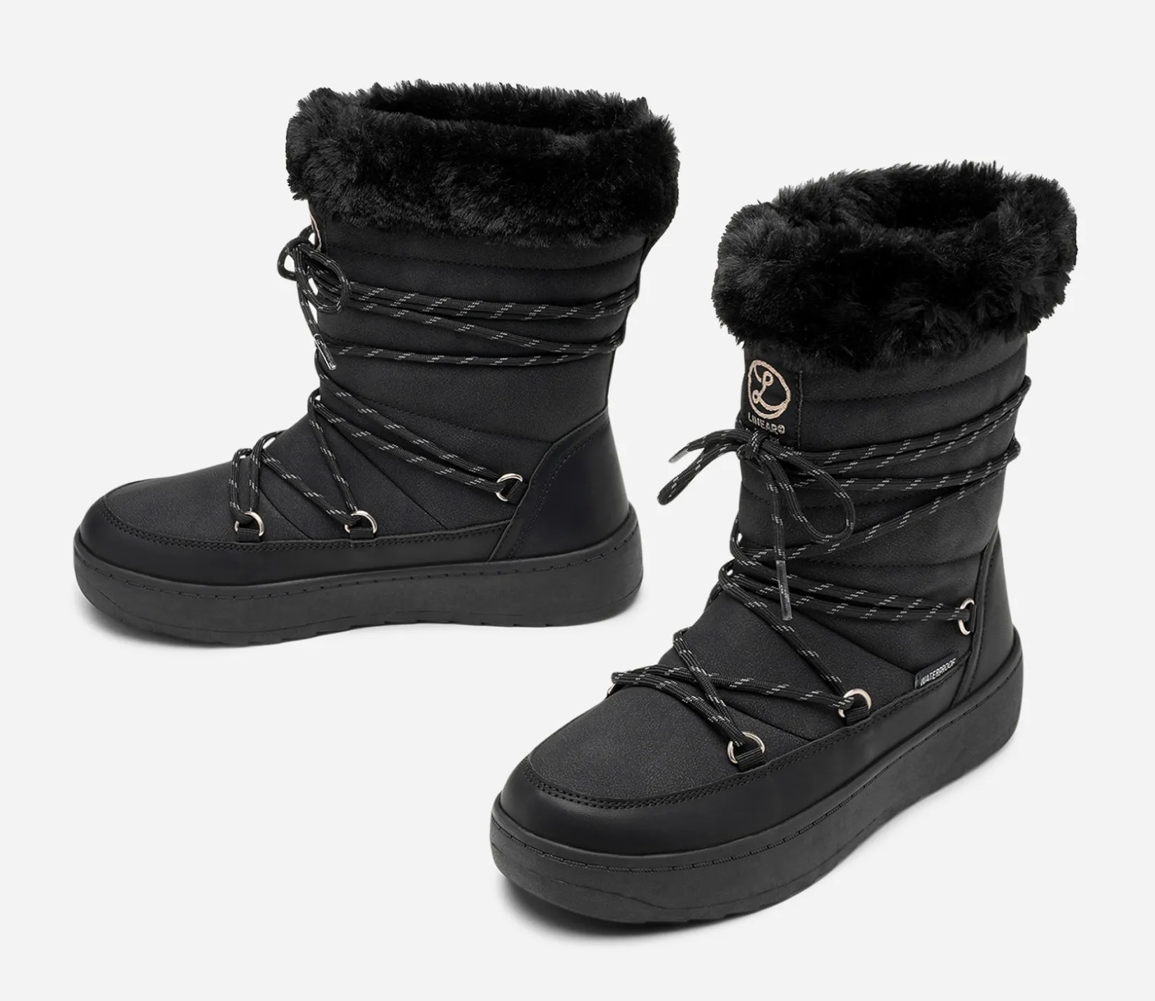 Barn LINEAR Vattentäta Barnskor|Boots Och Kängor<,Varmfodrade stövlar, waterproof