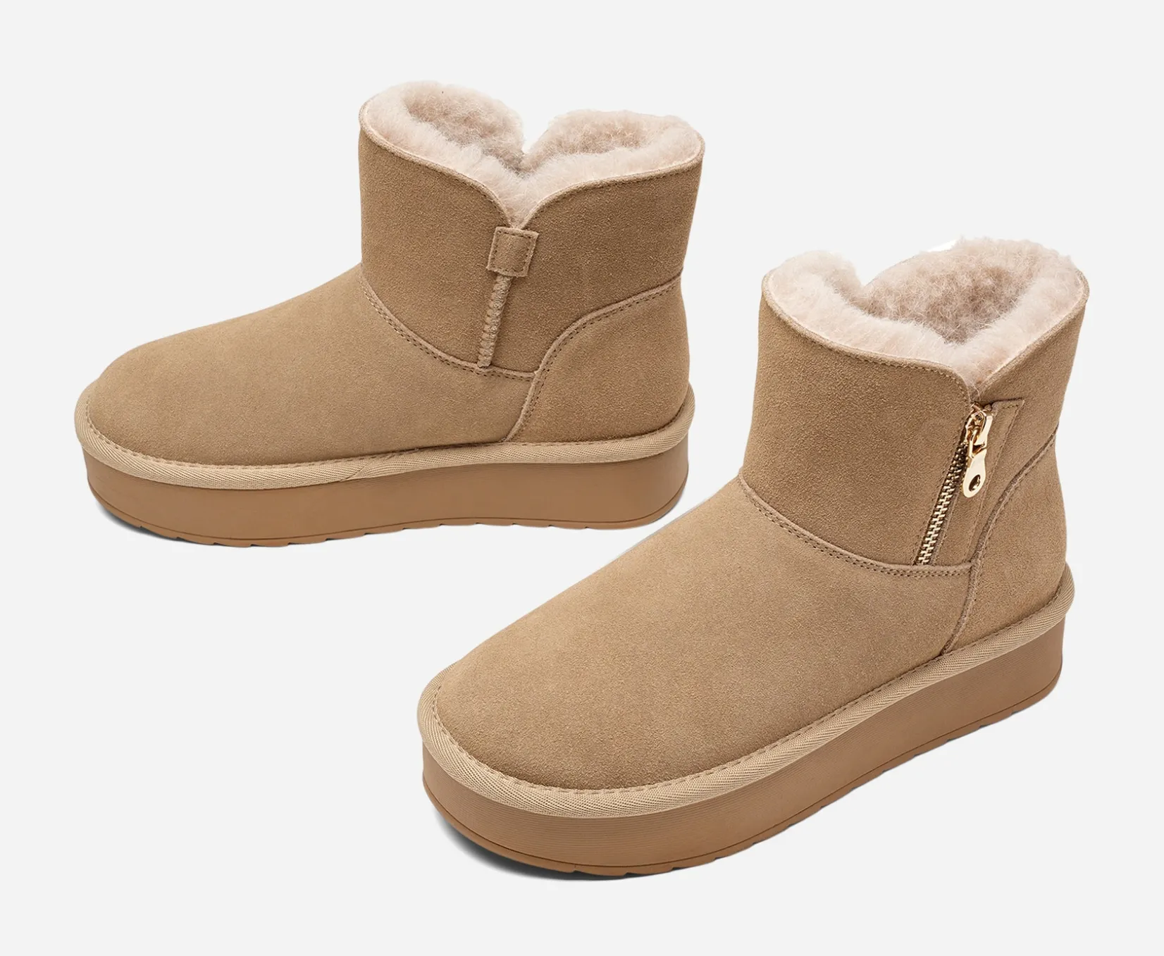 PACE Skinnskor|Boots Och Kängor<,Varmfodrade boots med dragkedja