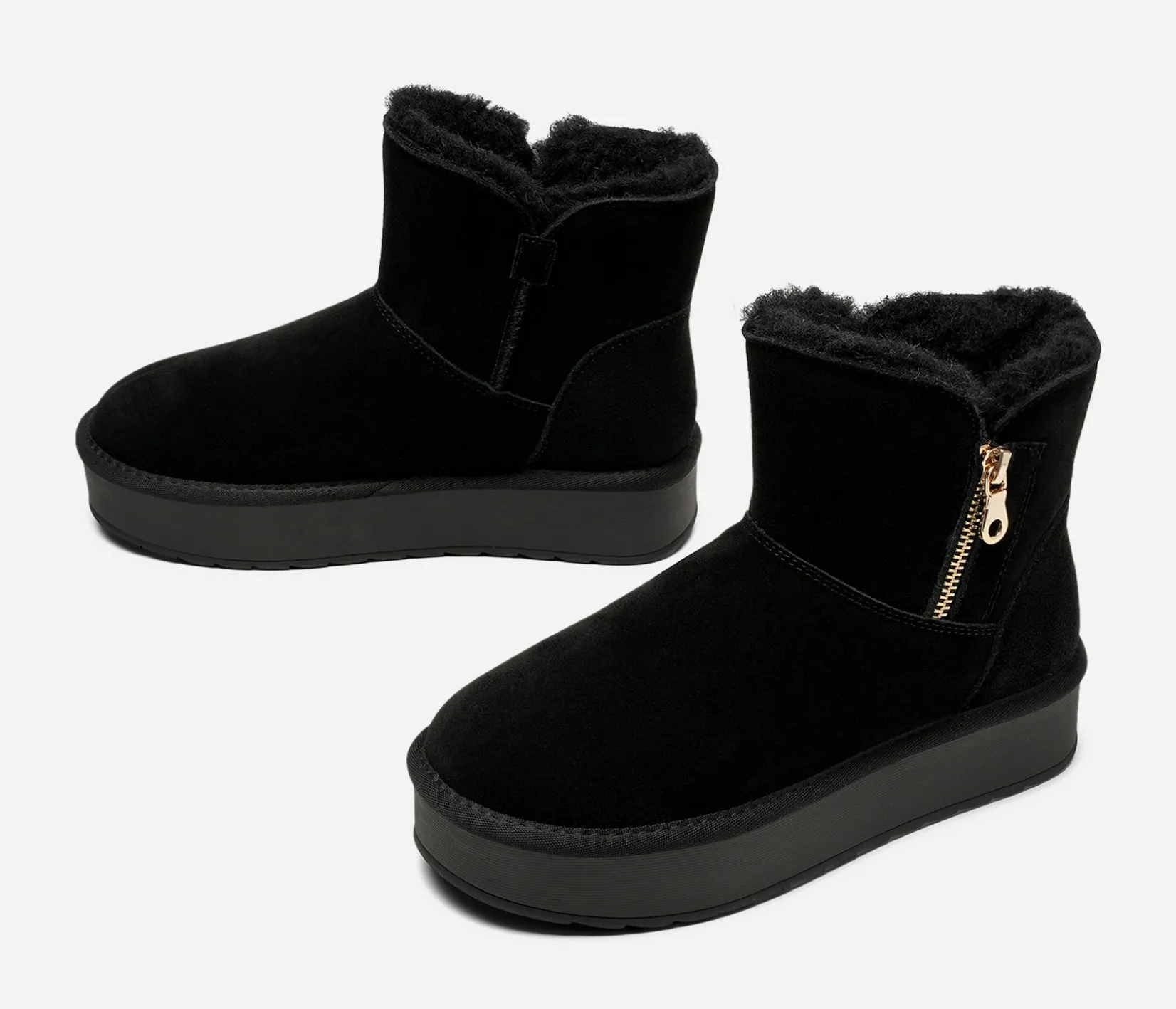 PACE Skinnskor|Boots Och Kängor<,Varmfodrade boots med dragkedja