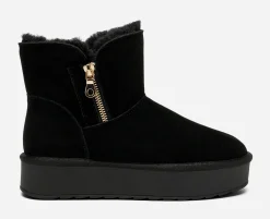 PACE Skinnskor|Boots Och Kängor<,Varmfodrade boots med dragkedja