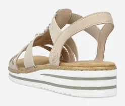 RIEKER Rieker|Sandaler<,Sandaler med remmar