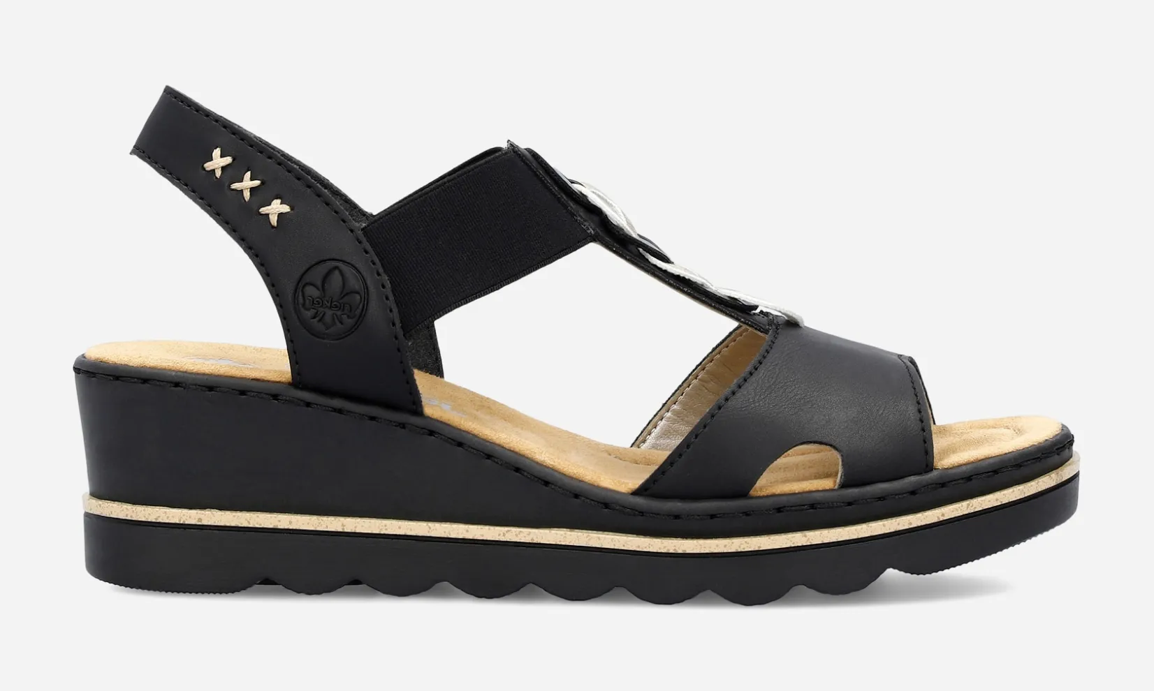 RIEKER Rieker|Sandaletter<,Sandaletter med remmar