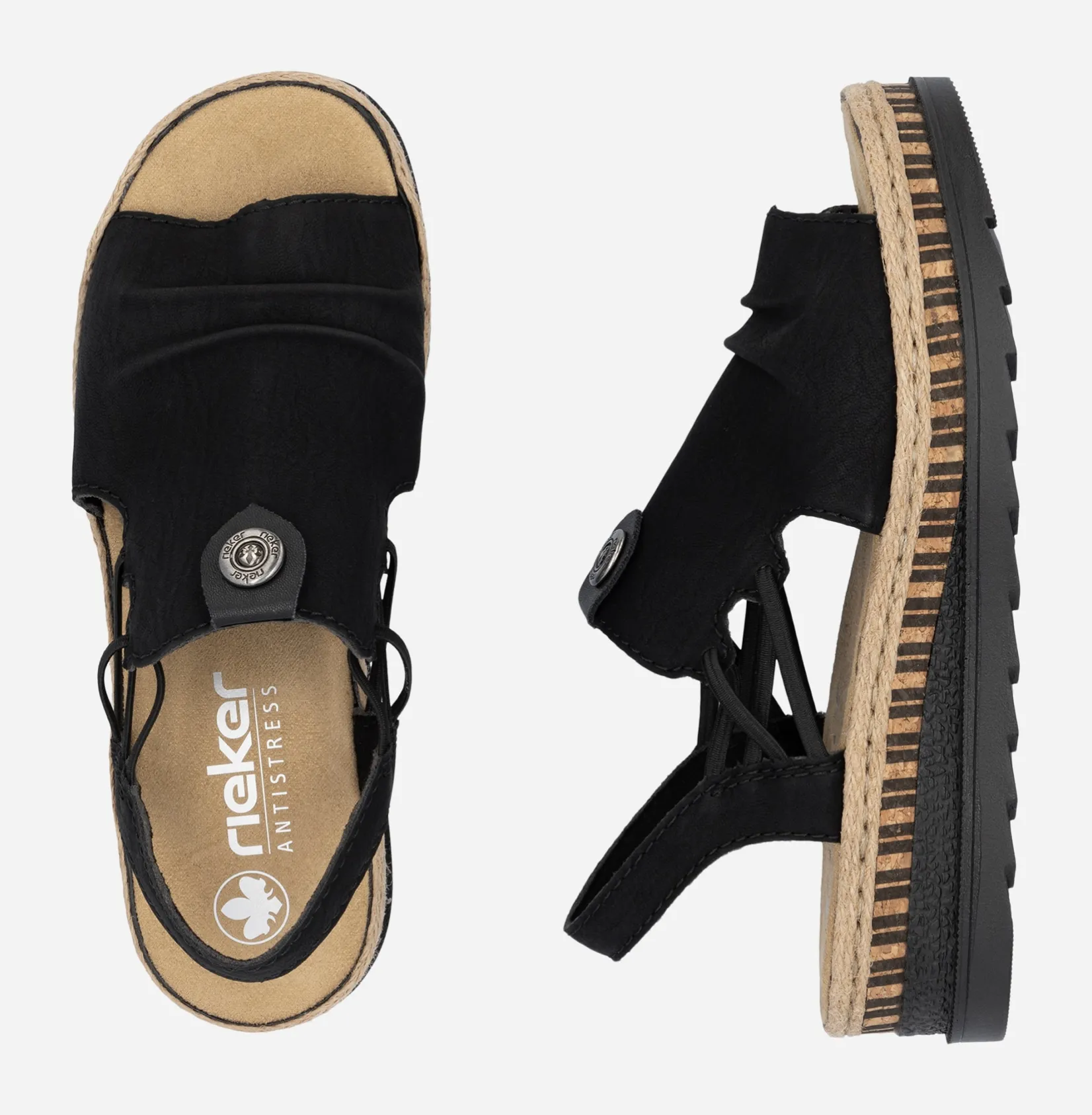 RIEKER Rieker|Sandaler<,Sandaletter med remmar