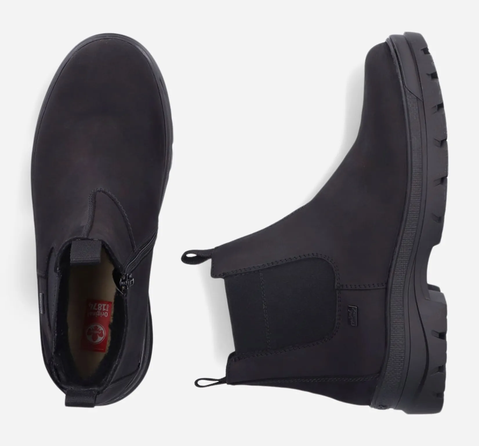 RIEKER Rieker|Skinnskor<,Varmfodrade boots med inbyggd brodd