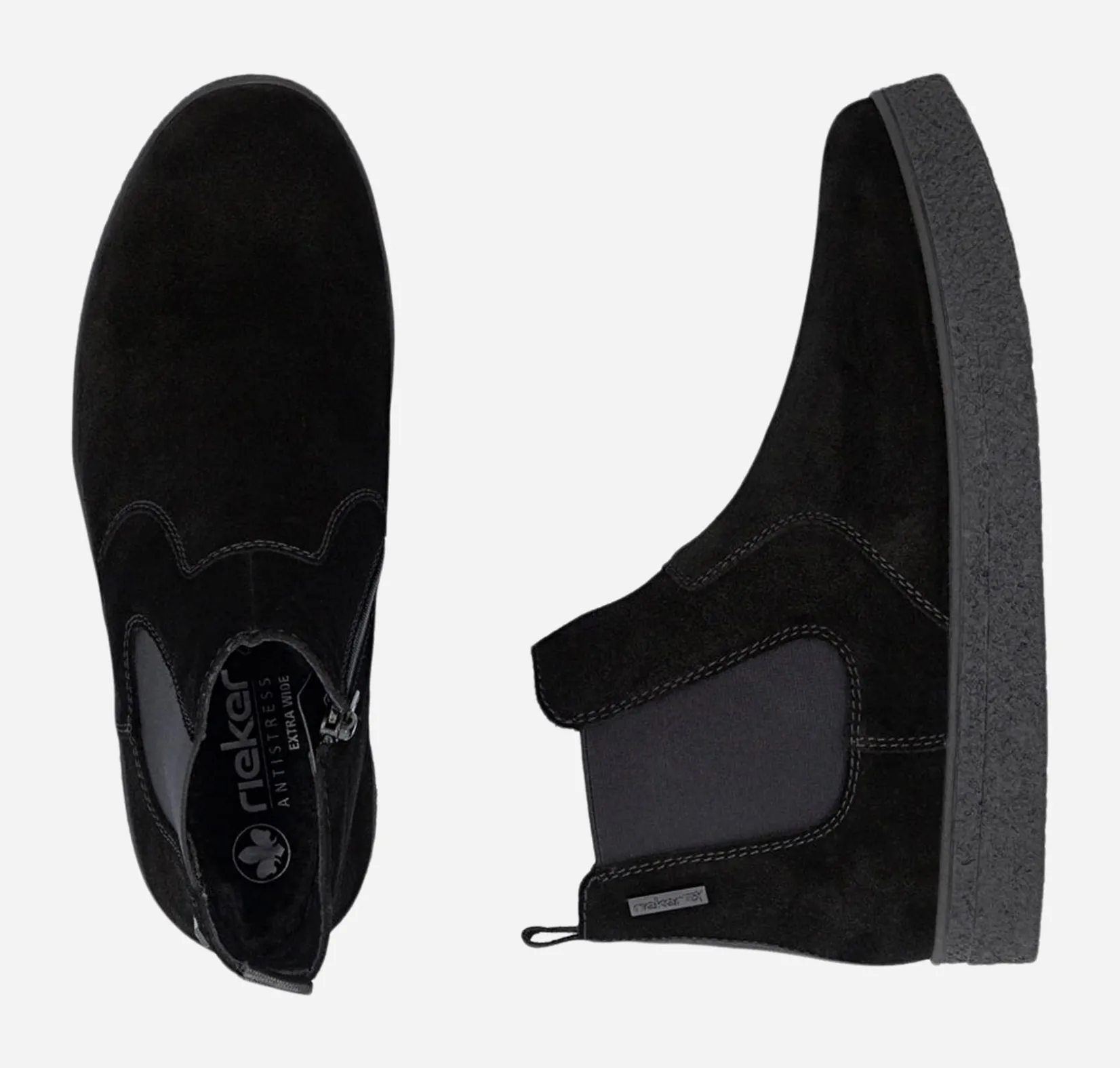 RIEKER Rieker|Skinnskor<,Varmfodrade boots med dragkedja