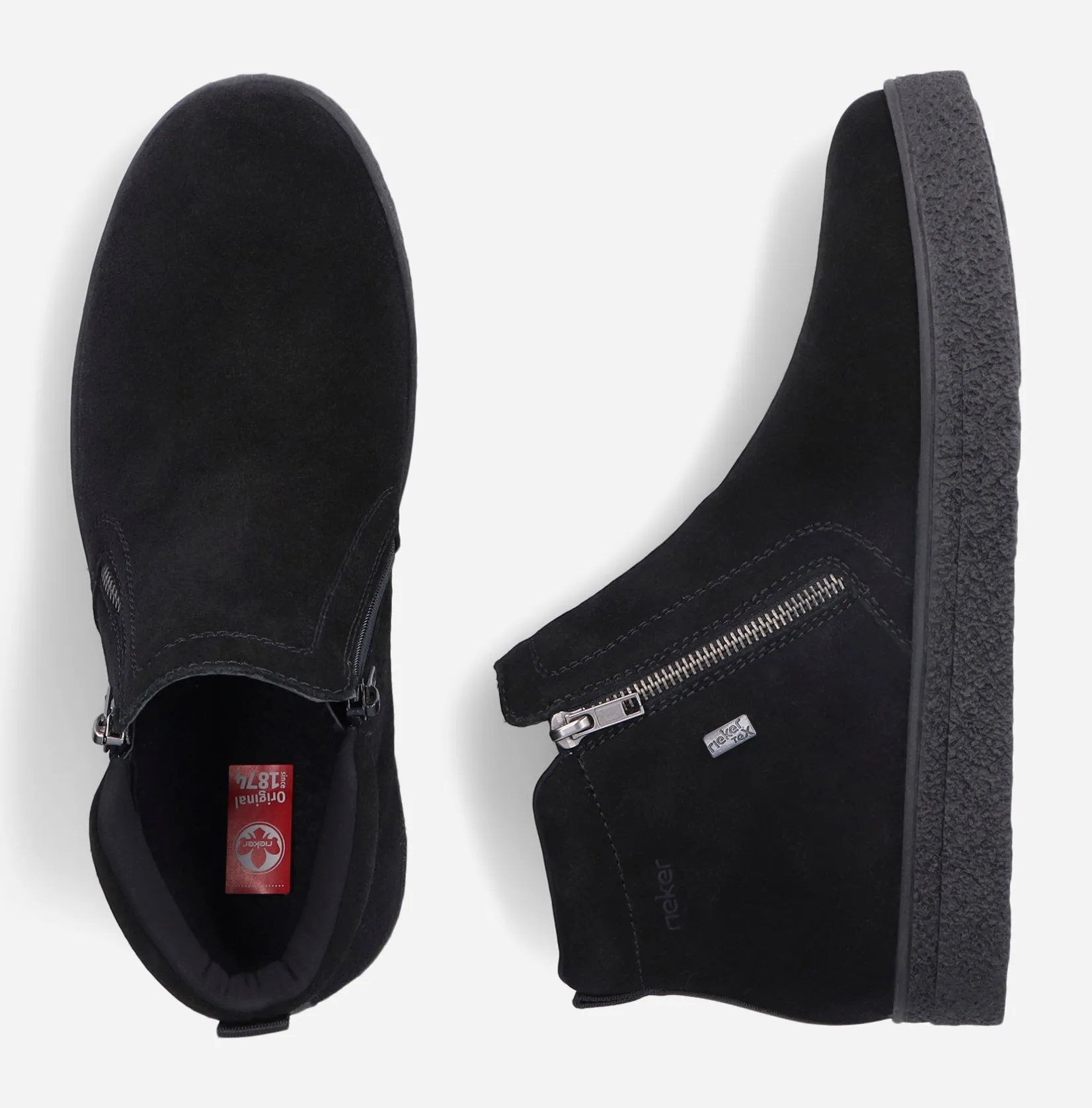 RIEKER Rieker|Skinnskor<,Varmfodrade boots med dragkedja