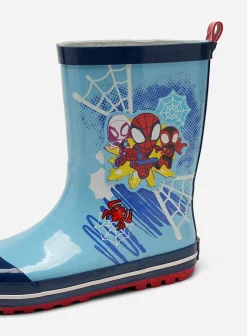 Barn SPIDEY Gummistövlar|Vårskor<,Gummistövlar